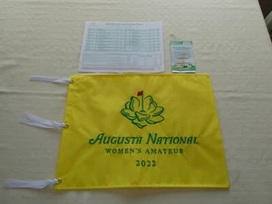 2022 Augusta National Women's Amateur Pin Flagge mit Pairing Sheet & Ticket Masters - Bild 1 von 5