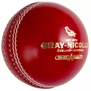 Gray Nicolls Crest ELITE Red Leather Cricket Ball - Free P&P - Picture 1 of 2