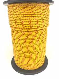 Carrete de línea de vida de seguridad flotante amarillo y rojo de 4 mm boya x 200 metros - Imagen 1 de 3