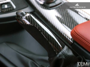 AUTOTECKNIC CARBON FIBER ALCANTARA E-BRAKE HANDLE - BMW F87 M2 F80 M3 F82 F83 M4 - Bild 1 von 3