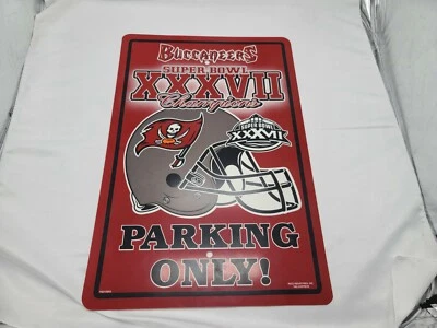 海盗超级碗XXVII停车标志获胜纪念品收藏品 — 第 1/2 张图片