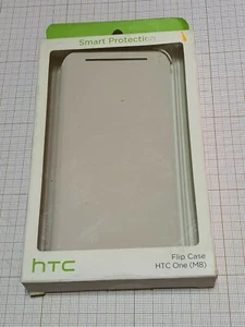 Original genuine HTC One M8 HC V941 Flip Case white New Blister - Picture 1 of 3