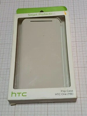 Original genuine HTC One M8 HC V941 Flip Case white New Blister - Image 1 of 3