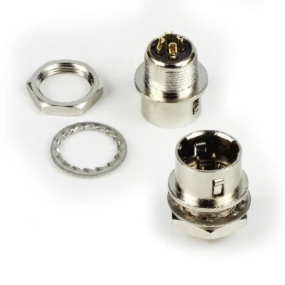 2X Hirose 4Pin Push-Pull Circular Connector Receptacle fr Power Supply Plug DIY - Image 1 of 4