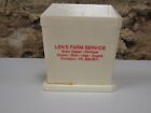 Vintage Salt & Pepper Shaker Farm Advertising Forreston IL Illinois Lens svc SP1