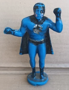 Vintage 1970er DC Batman Adam West Bootleg Kunststoff Blasform Figur ARGENTINIEN - Bild 1 von 7