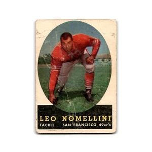 1958 Topps Leo Nomellini 49ers #89 - Foto 1 di 3