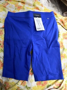 Rafaella Women's Stretch Comfort Waistband Bermuda Short Size 8 Brand New W Tags - Picture 1 of 4