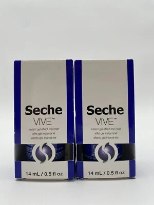 Pack Of 2 - Seche Vive Instant Gel Effect To Coat 0.5 Oz - Изображение 1 из 4