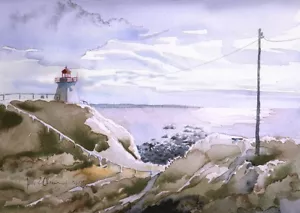 Cape Enrage Lighthouse, Bay of Fundy New Brunswick Canada. James Mann Art Prints - Picture 1 of 2