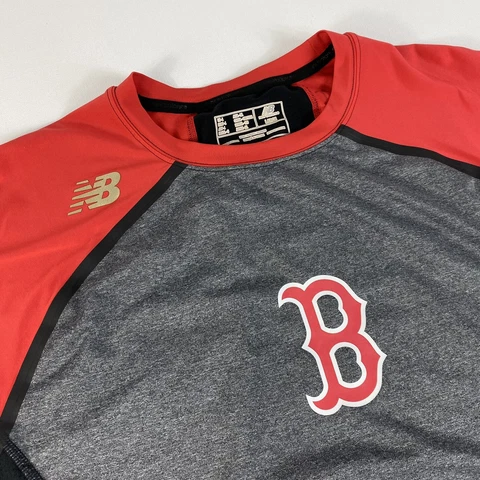 Boston Red Sox Athletic Shirt Graphic Size L Red New Balance Baseball MLB Mens Cover