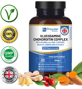 ✅Glucosamine and Chondroitin Complex 200 High Strength Tablets Joint Care UK✅ - Picture 1 of 8