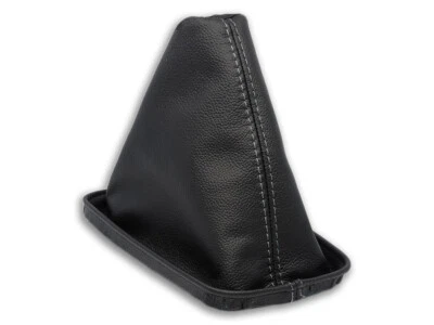 PARA TOYOTA iQ SCION 08-16 CAMBIO DE MARCHAS BOTA POLAINA CUERO GENUINO COSTURAS GRIS Foto 1 de 4