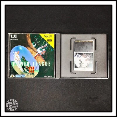 TurboGrafx-16 Power League 3 Baseball PC ENGINE Label is peeling off - Image 1 of 2