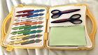 Craft Scissors Set 10 Pairs interchangeable blades In Case Maped