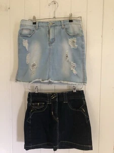 Denim Skirts X2 - Picture 1 of 2