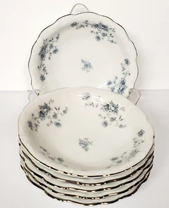 Vintage Johann Haviland Blue Garland Dessert Bowls 5 1/8" Germany Set of 6 - Picture 1 of 7