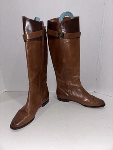 Botas de equitación para mujer Cole Haan de cuero marrón 6 1/2 - Imagen 1 de 11