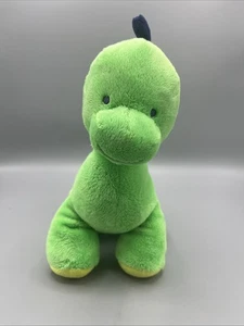 Carters Child of Mine Green Plush Dinosaur Navy Blue Spots Baby Security Toy - Picture 1 of 10