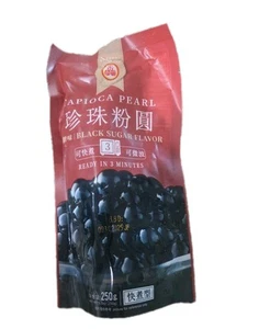 BOBA Black Tapioca Pearl Bubble Tea 8.8 oz for Milk Tea, Thai Tea, Iced Coffee - Picture 1 of 2