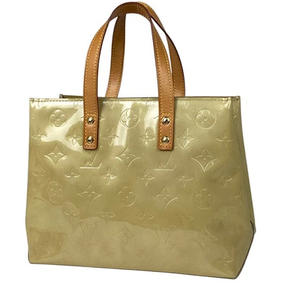 Bolso de Mano Louis Vuitton Pm Pm Esmalte Charol Bolso de Mano Vernis Beige M91144 Damas Foto 1 de 4