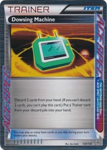 Pokemon Moderately Played Dowsing Machine - 128/135 - Holo Rare English - Image 1 of 1