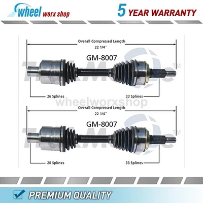 Front CV Axle Shaft for Chevrolet Astro 4.3L AWD 1997 1998 1999 2000 2001 2002 - Image 1 of 2