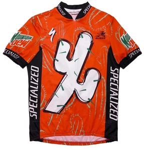 AUSSIE Bioderm Maglia Ciclismo Mountain Dew Catcus Specialized Rosso Uomo Large L - Foto 1 di 9