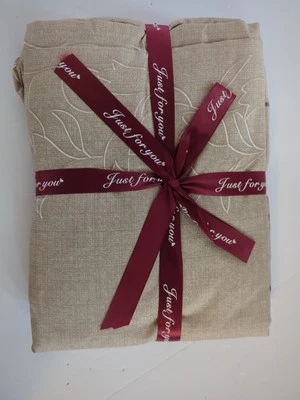 Conjunto de Capa de Edredom Just For You Designer AU Queen Size Bege com Verde e Marrom - Imagem 1 de 4