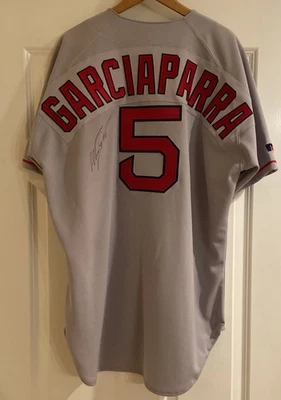 Russell Athletic Men's Authentic Stitched Signed Nomar Garciaparra Jersey 48 - Image 1 of 4
