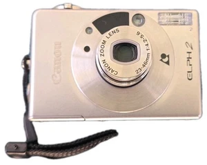 Canon ELPH 2 35mm Film Camera - Silver - Tested Read Description - Picture 1 of 4