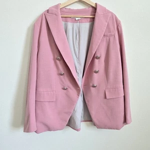 Veronica Beard Miller Dickey Jacket Blazer in Peony Pink Size 16 - Picture 1 of 13