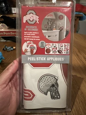 NEW Ohio State Buckeyes Set of 22 Peel / Stick Wall Decal Stickers NIP - Image 1 of 2
