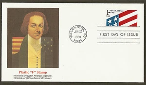 #2522 (29c) "F" Flag Plastic Booklet Stamp -Francis Scott Key- Fleetwood FDC - Picture 1 of 2