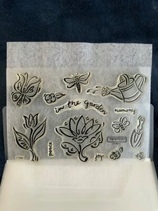 Close To My Heart Acrylix Briefmarken C1344 FRIEDEN FREUDE UND HARMONIE EUC Peace Garden - Bild 1 von 3