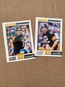 Terry Bradshaw & Ben Roethlisberger 2017 Score Signal Callers inserts FREE SHIP - Picture 1 of 1