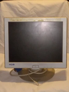 Vintage 15" LCD PC Monitor KDS Korea Data Systems Model Rad 5 AS IS Parts - Picture 1 of 2