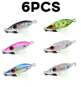 KIT 6 METAL JIG MINNOW ARTIFICIALE SPINNING PESCA MARE 10/30 GR - Foto 1 di 3