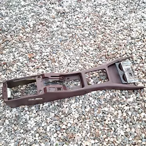 1987-1991 Toyota Camry Center Console Base Trim MAROON w Cup Holder OEM - Picture 1 of 16