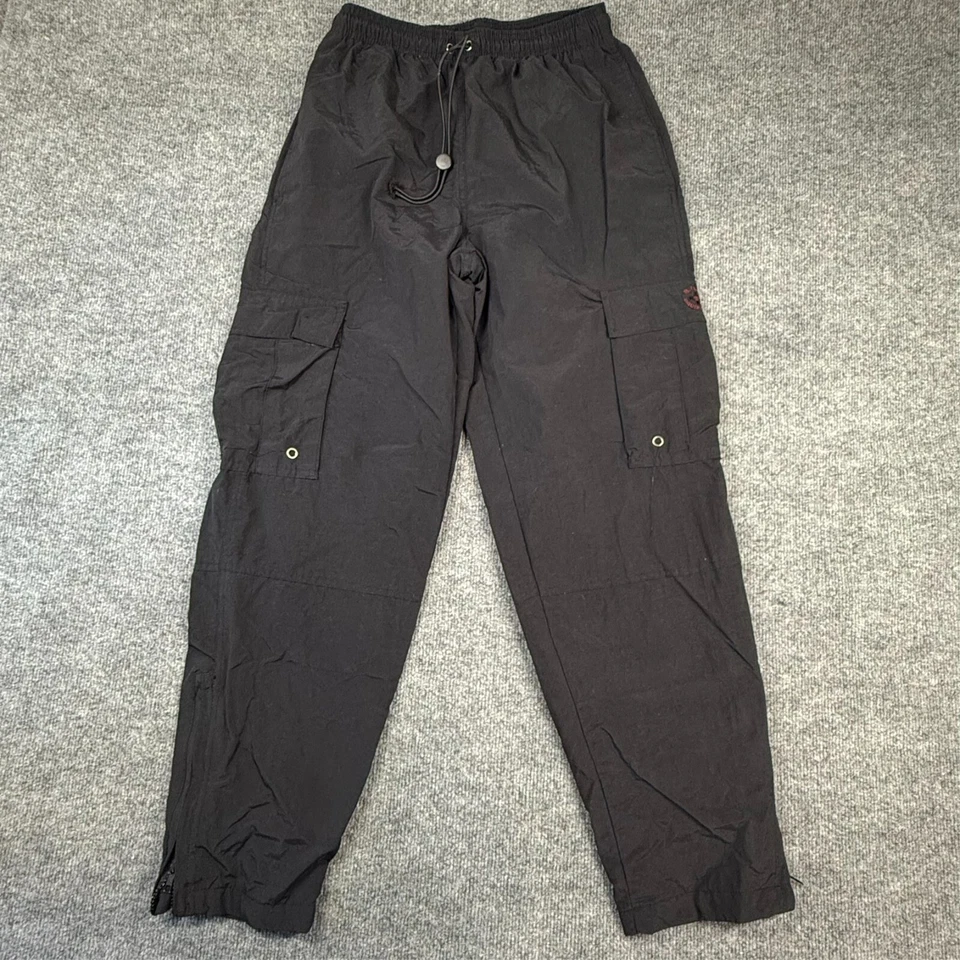 Vintage B.U.M. Equipment 90’s Men’s Cargo Joggers Black Lined Small EUC - Image 1 of 4