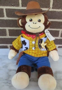 Build A Bear Smiley MONKEY 18" Tall Plush Toy Story Woody Costume New - Picture 1 of 6