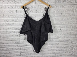 Forever 21 Mujer Body 3X Plus Tejido Negro Metálico Correa de Espagueti Ajustable - Imagen 1 de 9