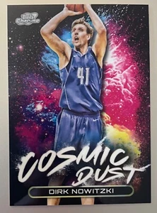 2023-24 Topps Chrome Cosmic CD-20 Dirk Nowitzki Cosmic Dust SSP Dallas Mavericks - Bild 1 von 2
