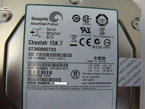 Seagate ST3600057SS 15K,7 600 GB, interno, 15000 rpm, 3,5" 9fn066-881 fw: 0008 - Imagen 1 de 3