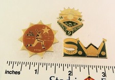 3 Little League Baseball PINs - MI D9 - ALL STARS - 1989 1990 Etc