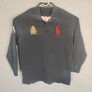 Polo Ralph Lauren Langarm großes Pony Polo Herren 2XLT einfarbig schwarz - Bild 1 von 16