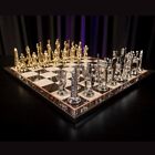  Zestaw szachowy faraon egipski vintage elementy szachowe drewniana deska / pomysł na prezent