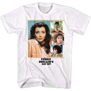Ferris Bueller's Day Off 80's Movie Cast Picture Collage Men's T Shirt  - Picture 1 of 3