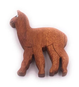 Entspanntes Lama Kamel Alpaka dunkel Handmade Kühlschrankmagnet Anhänger Magnet - Picture 1 of 2