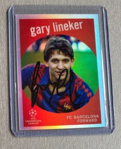GARY LINEWKER FC Barcelona autografo firmato di persona TC Topps - Foto 1 di 2